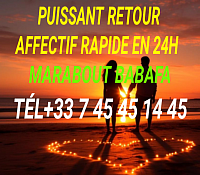 PUISSANT RETOUR AFFECTIF RAPIDE EN 24H